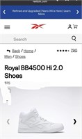 Reebok Royal BB4500 Hi 2.0 Shoes Men's Size 11.