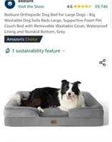 Bedsure Orthopedic Dog Bed for Large Dogs - Big