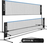 BAGAIL Foldable Badminton Net 10ft Blue/Black