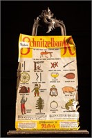 Vintage Lithographic German Restaurant Ad Poster