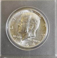 1964 D 90% Silver Kennedy Half Dollar