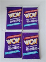 1991 WCW Wrestling 4 Unopened Packs