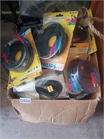 Box Lot of Misc Cords, some new (Connex 1)