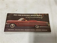 1963 Ford Owners Manual