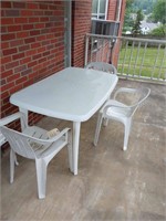 Plastic Table & Chairs