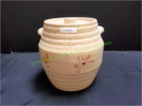 Vintage 8" Pottery Canister w/ Lid