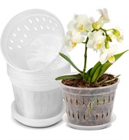 ($35) 9 Pack 7 Inches Orchid Pots for Rep