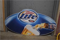 Miller Light Metal Beer Sign 41x31