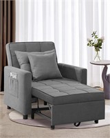 XSPRACER Chair Bed 3 in 1  Dark Gray  Single