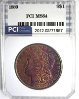 1889 Morgan PCI MS64 Incredible Color