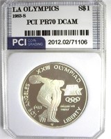 1983-S S$1 LA Olympics PR70 DCAM LISTS $400