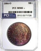 1884-O Morgan PCI MS65+ Fabulous Color