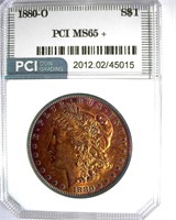 1880-O Morgan PCI MS65+ Fabulous Color
