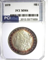 1879 Morgan PCI MS64 Beautiful Rim