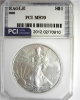 2006 Silver Eagle MS70 LISTS $160