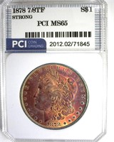 1878 7/8TF Strong Morgan MS65 LISTS $2700