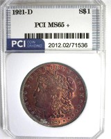 1921-D Morgan MS65+ LISTS $700