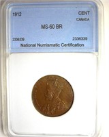 1912 Cent NNC MS60 BR Canada