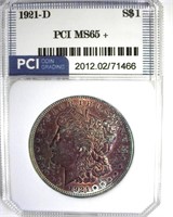 1921-D Morgan MS65+ LISTS $700