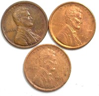 1916 1917 1919 Cent Uncirculated 3 Pc Lot