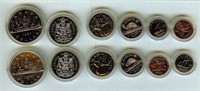1986&87 6 Coin Specimen Sets Canada