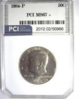1984-P Kennedy MS67+ LISTS $500 IN 67