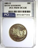 1991-S 50c Mt Rushmore PCI PR70 DCAM