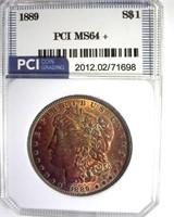 1889 Morgan PCI MS64+ Golden Purple