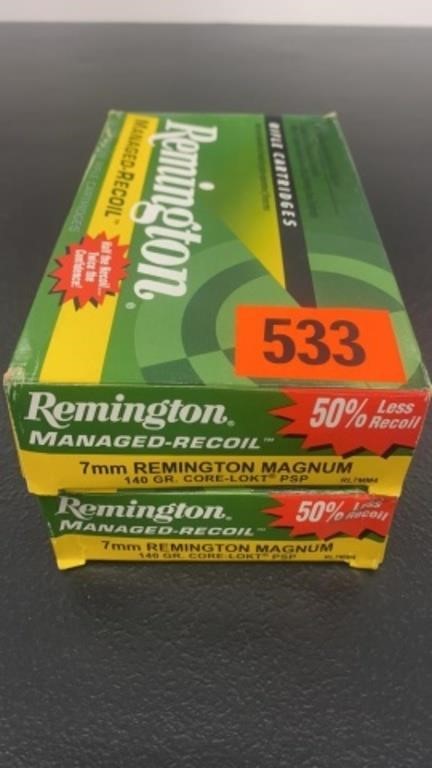 40rds - Remington 7mm Mag, 140gr