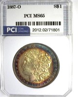 1887-O Morgan MS65 LISTS $2600