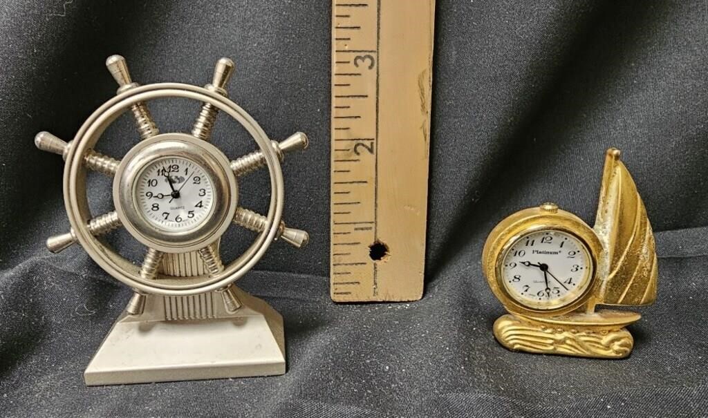 Sanis Ship Wheel Desk Clock & Reloj Oasis DE