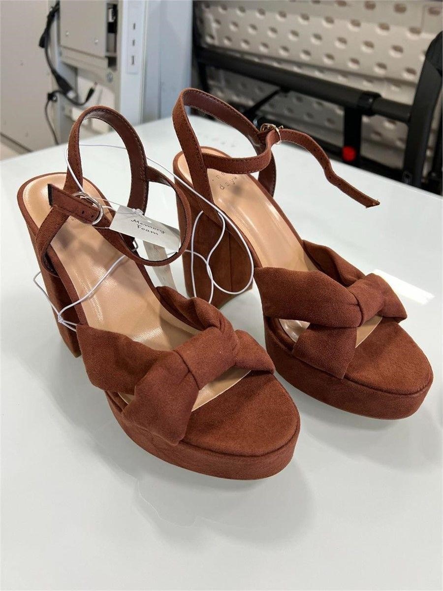 Rosy Brown Heels - Size 6