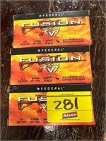 (3) FEDERAL FUSIONS 224 VALKYRIE 90 GRAIN BULLETS