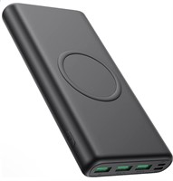 Wireless Portable Charger Power Bank 33800mAh