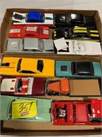 GROUP OF PLASTIC MODEL CARS OF ALL KINDS