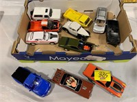 11 PLASTIC MODEL CARS