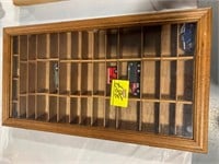 26" X 14" HOMEMADE WOODEN CAR DISPLAY CASE