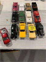 13 PLASTIC MODEL CARS