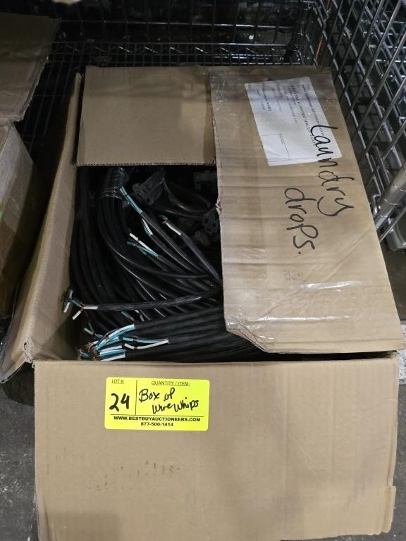 BOX OF WIRE WHIPS