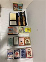 GROUP OF VINTAGE PLAYING CARD DECKS OF ALL KINDS