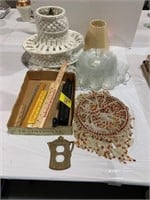 RULERS, OFFICE SUPPLIES, LAMP SHADES, MACRAME