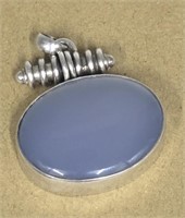 925 Sterling Silver Chalcedony Pendant