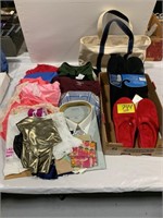 LADIES CLOTHES, TOTE BAG, SLIPPERS, HARGRAVE SZ