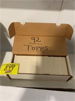 BOX OF 1992 TOPPS BASEBALL CARDS