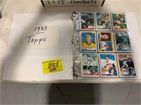 BINDER OF 1983 TOPPS BASEBALL CARDS