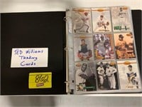 BINDER OF TED WILLIAMS BASEBALL TRADING CARDS
