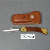 Schrade Uncle Henry LB3 Folding Knife & Sheath