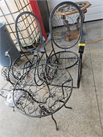 IRON PATIO SET INCLUDING (2) ROCKERS, TABLE, AND