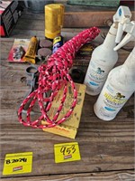 ROPE, CHAIN HOOKS, HORSE FLY SPRAY, WD-40