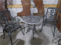 736-PATIO TABLE & 2 CHAIRS